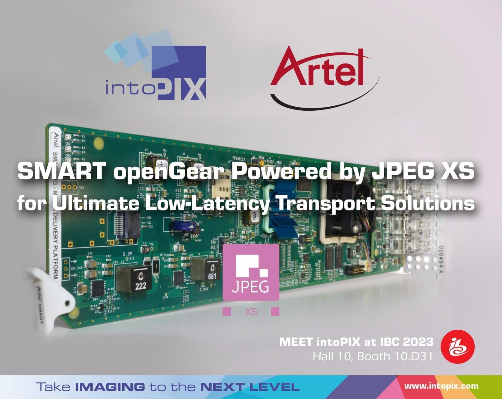 La version améliorée de Artel SMART openGear® s'appuie sur la technologie intoPIX JPEG  XS pour des solutions de transport à faible latence optimales.